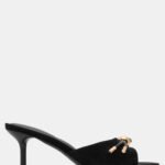 Mules με Μεταλλική Λεπτομέρεια - Μαύρο