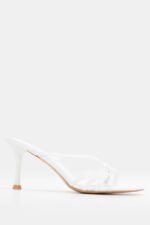 Mules με Σχέδιο Κόμπο - Λευκό