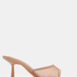 Mules με Φάσα από Δίχτυ - Nude