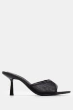 Mules με Φάσα από Δίχτυ - Μαύρο