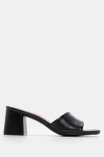 Mules με Φαρδιά Φάσα - Μαύρο