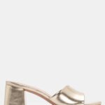 Mules με Φαρδιά Φάσα - Χρυσό