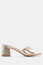 Mules με Φαρδιά Φάσα - Χρυσό