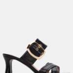 Mules με Χιαστί Λουράκια - Μαύρο