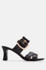 Mules με Χιαστί Λουράκια - Μαύρο