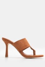 Mules με Χρυσή Λεπτομέρεια - Κάμελ