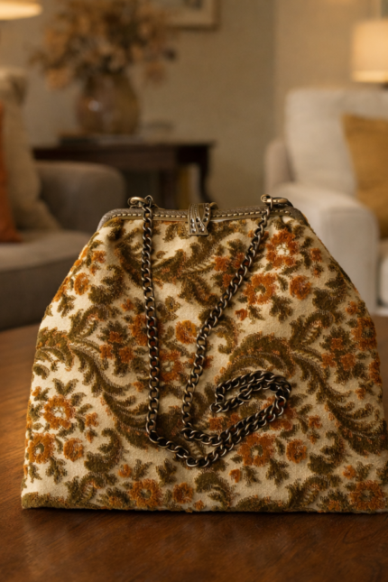 Τσάντα χειροποίητη vintage, clutch, χειρός και ώμου