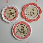 Πλεκτά σουβέρ σε συνδυασμό με ξύλο - εξάδα