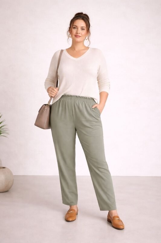 sewing pattern relaxed pants PLUS SIZE