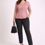 Μπλούζα με κουμπιά πατρόν ραπτικής