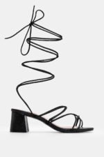 Πέδιλα Lace Up - Μαύρο