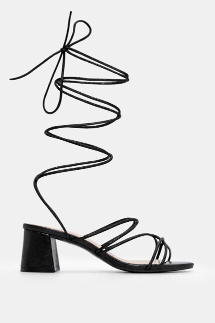 Πέδιλα Lace Up - Μαύρο