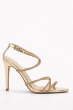 Πέδιλα Μυτερά με Strass - Χρυσό