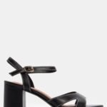 Πέδιλα με Ανοίγματα στο Πλάι & Ραφές - Μαύρο