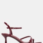 Πέδιλα με Μπαρέτα & Λουράκια - Μπορντό-Λουστρίνι