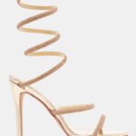 Πέδιλα με Περιστρεφόμενο Λουράκι & Strass - Χρυσό