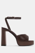 Πέδιλα με Φιάπα & Μπαρέτα - Καφέ Σκούρο