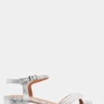 Πέδιλα με Χιαστί Λουράκια - Ασημί