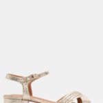 Πέδιλα με Χιαστί Λουράκια - Χρυσό