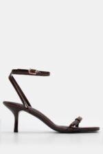 Πέδιλα με Χιαστί Μπαρέτα & Τόκα - Καφέ Σκούρο