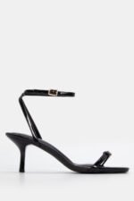 Πέδιλα με Χιαστί Μπαρέτα & Τόκα - Μαύρο