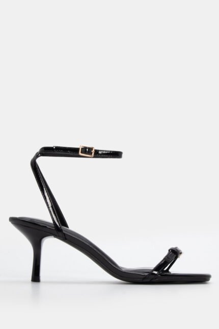 Πέδιλα με Χιαστί Μπαρέτα & Τόκα - Μαύρο