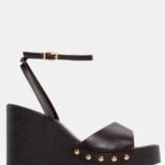 Πλατφόρμα Clogs με Μπαρέτα - Καφέ Σκούρο