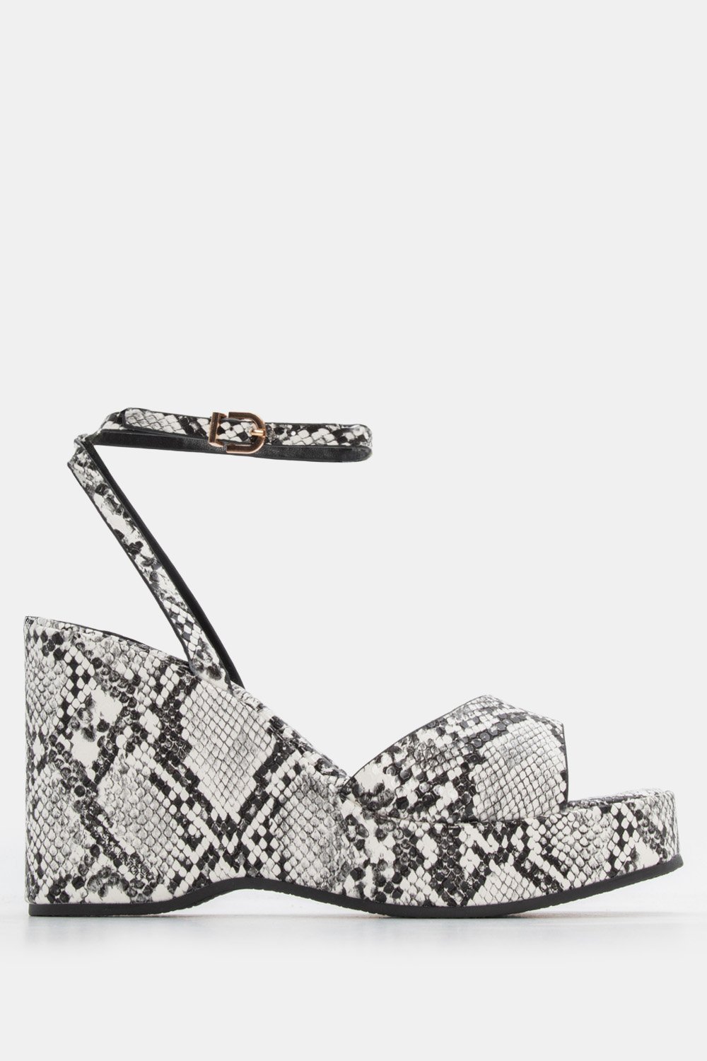 Πλατφόρμες-με-Snake-Print-Λεπτομέρεια-Μπαρέτα-Φίδι Πλατφόρμες με Snake Print Λεπτομέρεια & Μπαρέτα - Φίδι