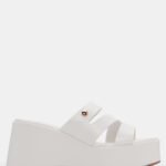 Πλατφόρμες με Ανοίγματα στο Πλάι & Λάστιχο - Λευκό