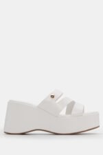Πλατφόρμες με Ανοίγματα στο Πλάι & Λάστιχο - Λευκό