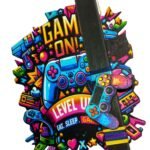 Πασχαλινή λαμπάδα για αγόρι, χειριστήριο game - level up - Image 3