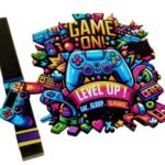 Πασχαλινή λαμπάδα για αγόρι, χειριστήριο game - level up - Image 2