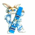 Πασχαλινή λαμπάδα με πλάτη YOLO - cool bunny - Image 5
