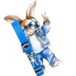 Πασχαλινή λαμπάδα με πλάτη YOLO - cool bunny - Image 6