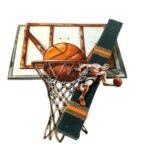Πασχαλινή λαμπάδα μπάσκετ με πλάτη