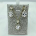 Επιχρυσωμένο Νυφικό Σετ Κοσμημάτων '' Seren ''