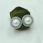 " Eveline Pearl " νυφικά σκουλαρίκια ασημένια