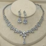 '' Luna Spark '' Νυφικό σετ κοσμημάτων σε ασημί