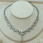 '' Viva Royale '' Εντυπωσιακό κολιέ με κρύσταλλα ασημένιο