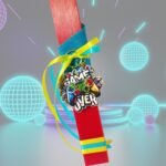 Πασχαλινή λαμπάδα κόκκινη game over - Image 3