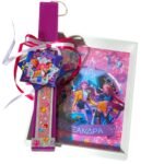 Σετ πασχαλινή λαμπάδα K-Pop με μπρελόκ και κορνίζα με το όνομα - Image 3