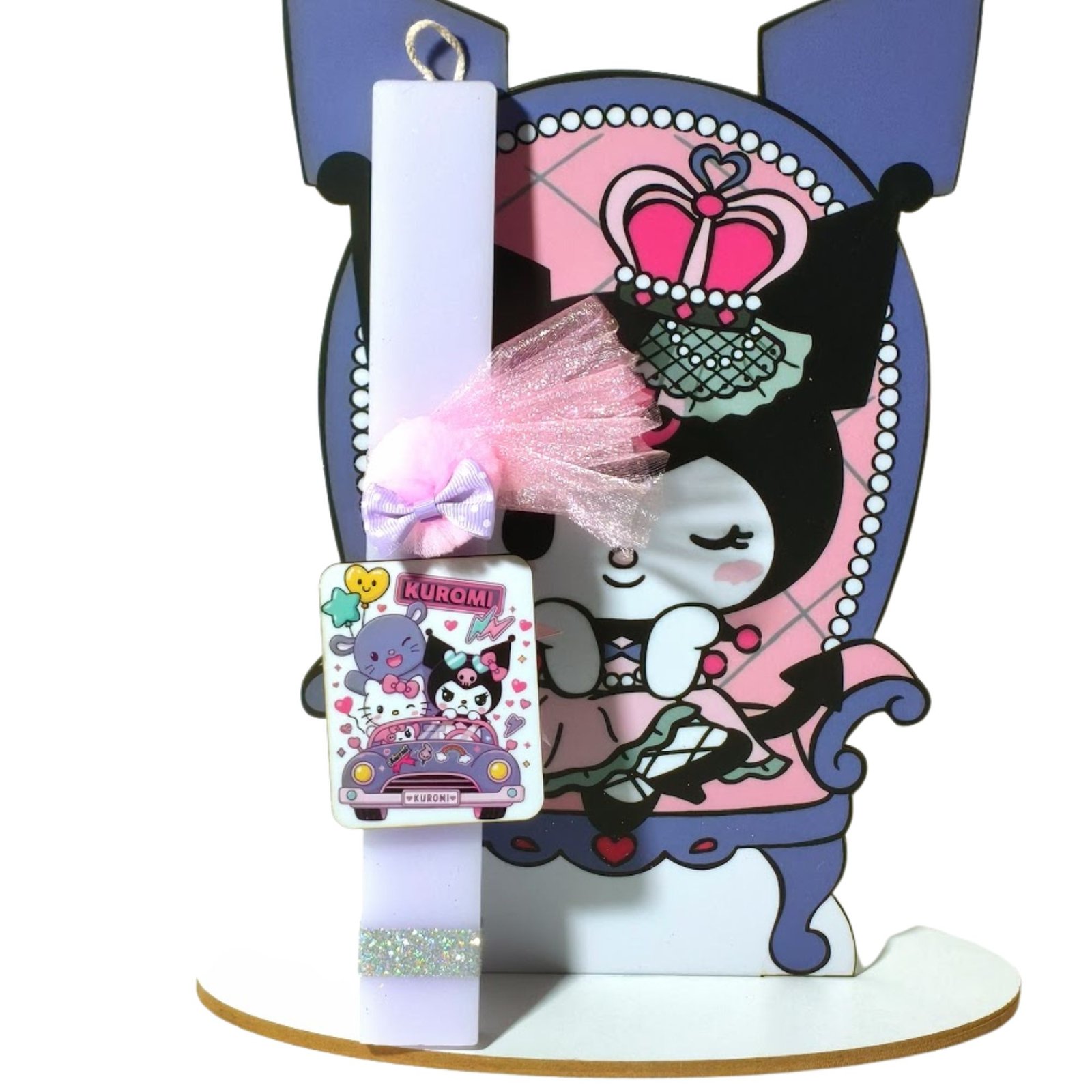 kuromi Πασχαλινή λαμπάδα Kuromi με πλάτη με βάση - Image 1