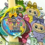 Πασχαλινή λαμπάδα labubu με πλάτη - Image 3