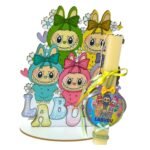 Πασχαλινή λαμπάδα labubu με πλάτη - Image 4