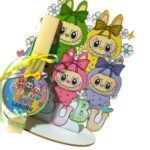 Πασχαλινή λαμπάδα labubu με πλάτη - Image 6