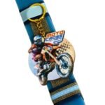 Πασχαλινή λαμπάδα για αγόρι - motocross με μπρελόκ - Image 5