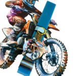 Πασχαλινή λαμπάδα motocross με μπρελόκ και πλάτη - Image 4