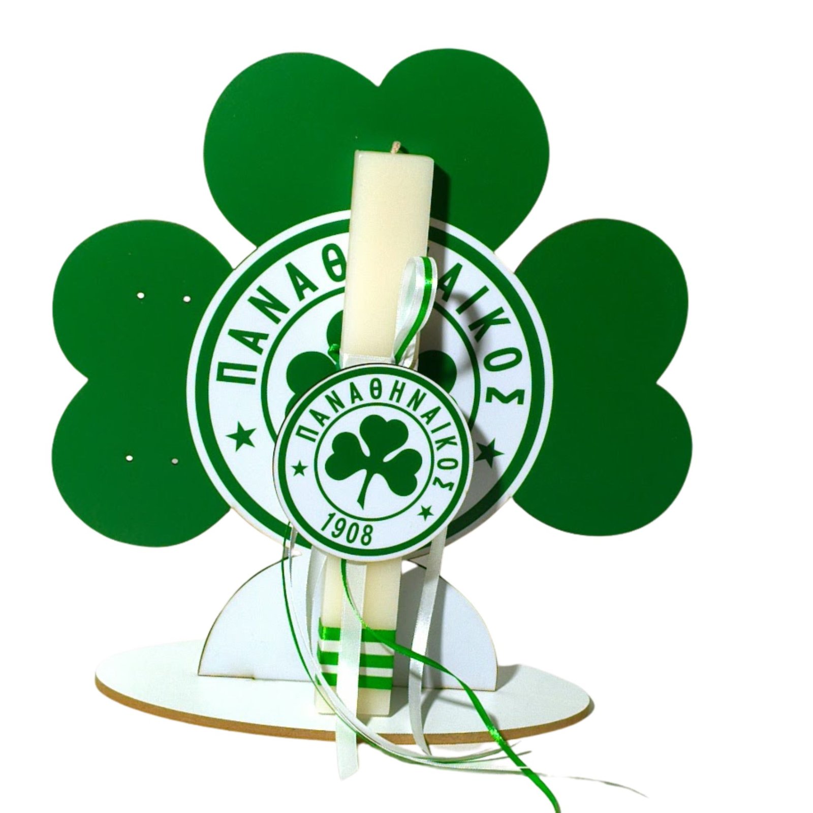 παο (2) Λαμπάδα Παναθηναϊκός με πλάτη - Image 1