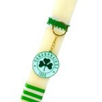 Λαμπάδα ποδοσφαίρου Παναθηναϊκός με μπρελόκ πλεξιγκλάς - Image 5