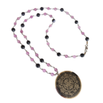 Ροζάριο με Μπλε Χρυσόλιθο, Λιλά Jade και Μοτίφ